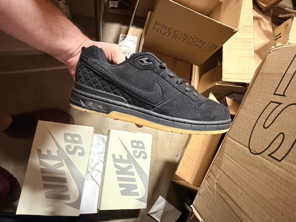 Size 7.5 Nike Sb IQ6827-001 Paul Rodriguez  Zoom Black